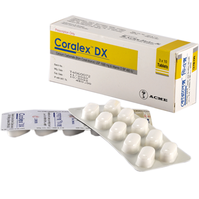 Coralex DX 600 mg Plus 400 IU Tablet image