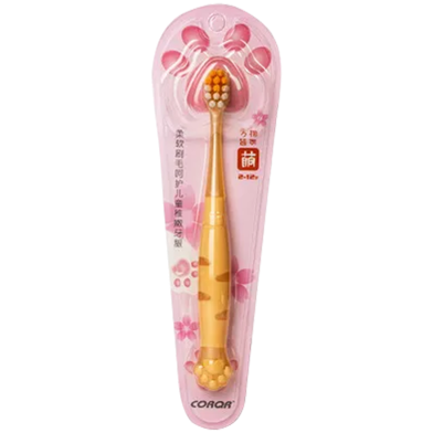 Corqr New Cat Claw Children's Toothbrush 2-9 Years image