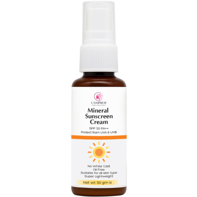 Cosprof Mineral Sunscreen Cream SPF 50PA Plus Plus - 50gm image