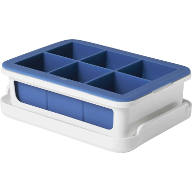 Covered Silicone - FDA-Grade Silicone Is BPA-Free - PVC-Free And Dishwasher Safe - Multicolor - Ice Cube Trays image