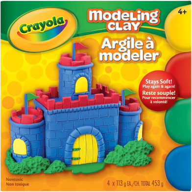 Crayola Modeling Clay 4 Color 453gm image