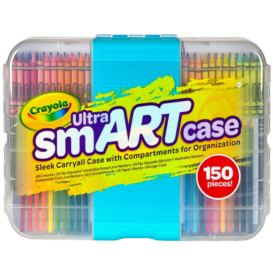 Crayola Ultra Smart Case With Multiple Compartment 150 Pcs Set image
