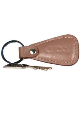 Cream Color Leather Key Ring SB-KR17 image