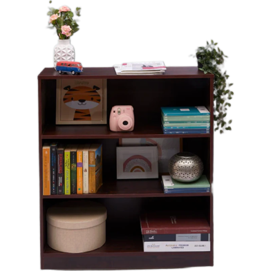 Creative Furniture Premium Mahogany Wood 3-Tier Bookshelf image