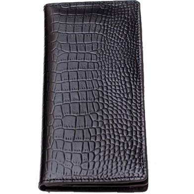 Hazzle Crocodile Wallet Long - Black image
