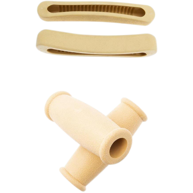 Crutch Accessory Kit 2pcs Crutch Soft Pad 2pcs Handle Grip 2pcs Grip Core Under arm Crutch Replacement Part Pad YELLOW image