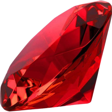 Crystal Diamond Paper Weight Red image