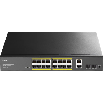 Cudy 16-Port Gigabit PoE Plus Switch With 2 Uplink Gigabit Ports And 2 Gigabit SFP Slots image