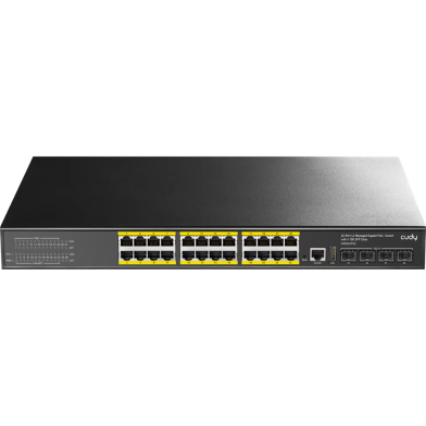 Cudy 24 Port Gigabit PoE Plus L3 Managed Switch With Port Plus 4x10GbE SFP Port image