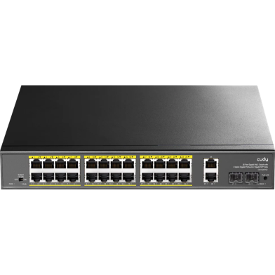 Cudy 24-Port Gigabit PoE Plus Switch With 2 Uplink Gigabit Ports And 2 Gigabit SFP Slot image