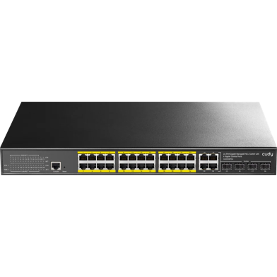 Cudy 24-Port Gigabit PoE Plus Switch With 2 Uplink Gigabit Ports And 2 Gigabit SFP Slot, 400 Watt image