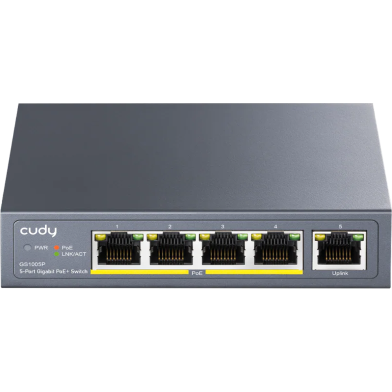 Cudy 4-Port Gigabit PoE Plus Switch With 1xGigabit Uplink Ports image