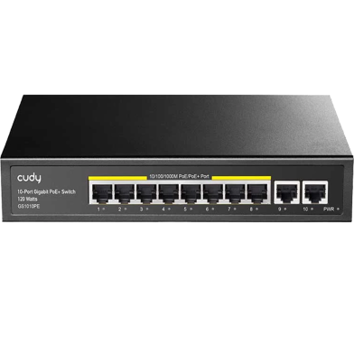 Cudy 8-Port Gigabit PoE Plus Switch With 2 Gigabit Uplink Ports image