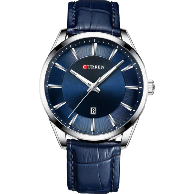 Curren 8365 Men's Wristwatch Leather Fashionable Casual Watch For Men image