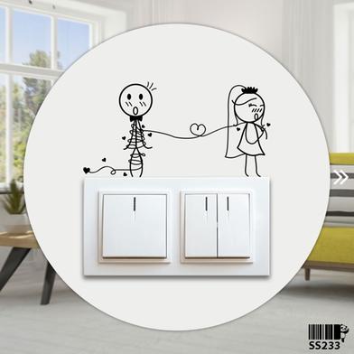 DDecorator Cute Boy And Girl Wall Sticker image