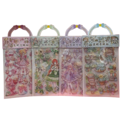 Cute Cartoon Theme Kawaii Stickers 3 pcs stickers in 1 packet image