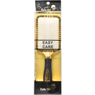 Cute Girl Luxury Hair Brush - Gold and Black image