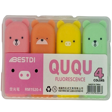 Cute Mini Highlighter Pastel 4pc image