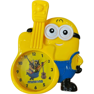 Cute Minion Cartoon Alarm Clock Saving Bank - Gift For Boys And Girls image