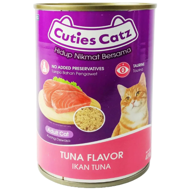 Cuties Catz Canned Wet Cat Food Tuna In Jelly 400g image