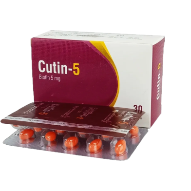Cutin 5000 mcg Capsule 10's Strip image