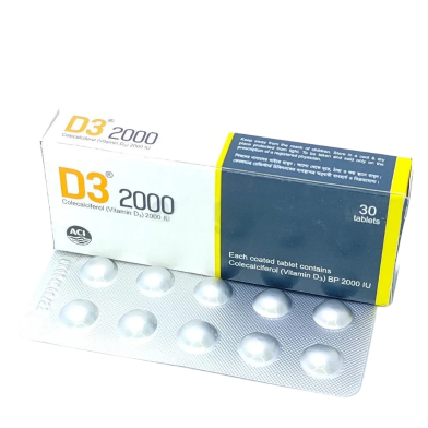 D3 2000 Iu Tablet 10's Strip image