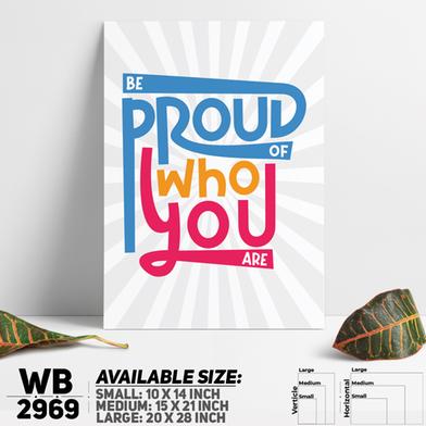 DDecorator Be Proud Of Yourself - Motivational Wall Board and Wall Canvas image