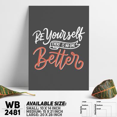 DDecorator Be Yourself - Motivational Wall Board and Wall Canvas image