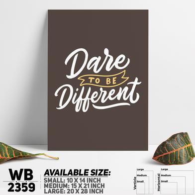DDecorator Dare To Be Different - Motivational Wall Board and Wall Canvas image