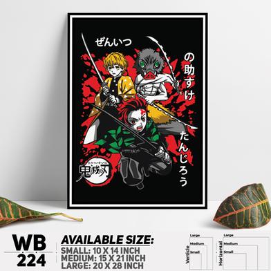DDecorator Demon Slayer Anime Series Wall Board and Wall Canvas image