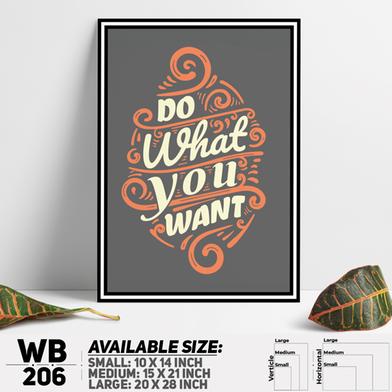 DDecorator Do What You Want - Motivational Wall Board and Wall Canvas image