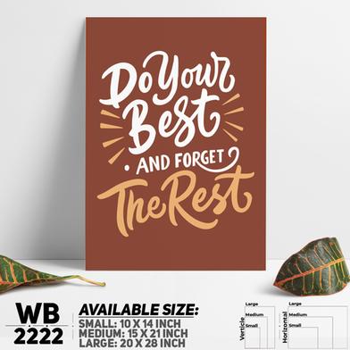 DDecorator Do Your Best - Motivational Wall Board and Wall Canvas image