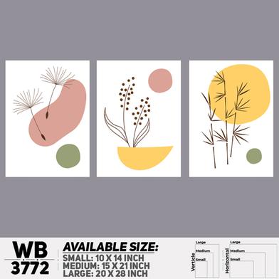 DDecorator Flower And Leaf ArtWork Wall Decor image
