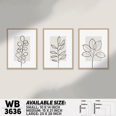 DDecorator Flower And Leaf ArtWork Wall Decor image