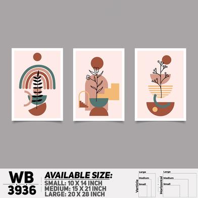 DDecorator Flower And Leaf ArtWork Wall Decor image