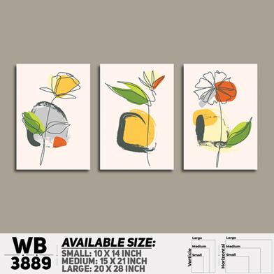 DDecorator Flower And Leaf ArtWork Wall Decor image