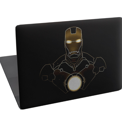 DDecorator Golden Iron Man Suit Laptop Sticker image