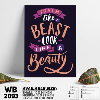 DDecorator Gym - Beauty - Motivational Wall Board and Wall Canvas image