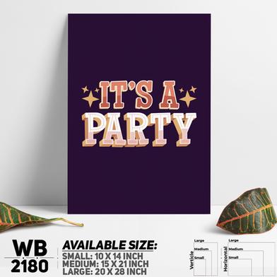 DDecorator It's a Party - Motivational Wall Board and Wall Canvas image