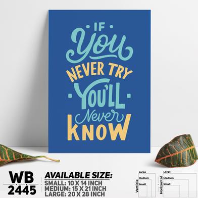 DDecorator Keep Trying - Motivational Wall Board and Wall Canvas image
