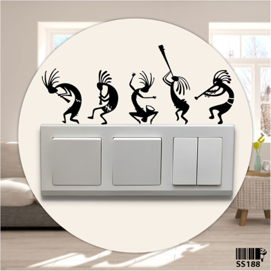 DDecorator Kokopelli Band Switch Socket Sticker image