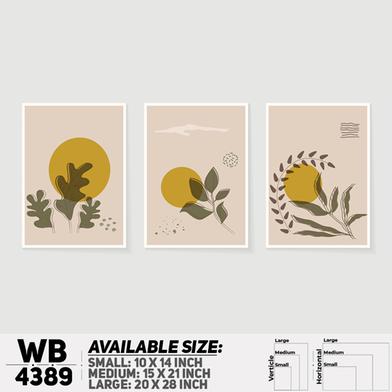 DDecorator Landscape And Horizon Design (Set of 3) Wall Board And Wall Canvas image
