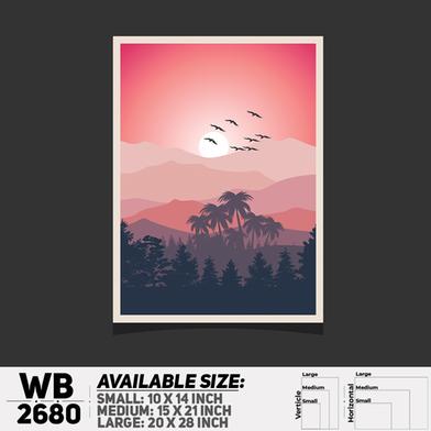 DDecorator Landscape Art Digital Illustration Wall Board and Wall Canvas image