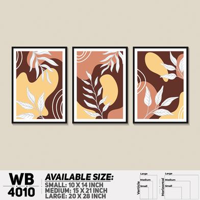 DDecorator Leaf With Abstract Art (Set of 3) Wall Board And Wall Canvas image