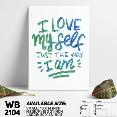 DDecorator Love Myself - Motivational Wall Board and Wall Canvas image