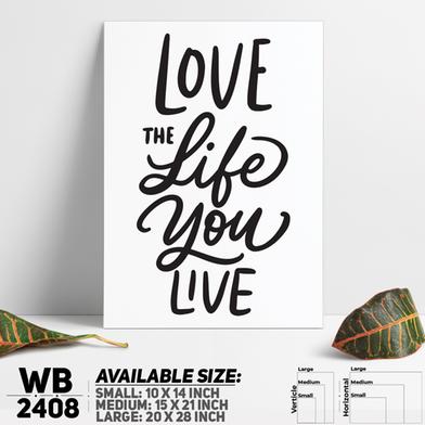 DDecorator Love The Life - Motivational Wall Board and Wall Canvas image