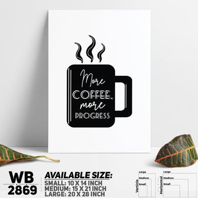DDecorator Make Coffee Make Progress - Motivational Wall Board and Wall Canvas image