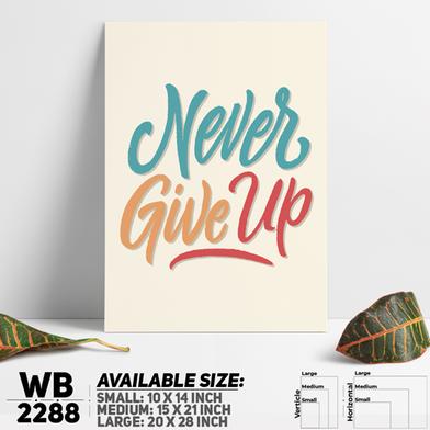 DDecorator Never Give Up - Motivational Wall Board And Wall Canvas image