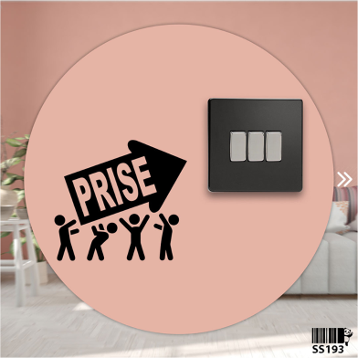 DDecorator Prise Stick Figure Switch Socket Wall Sticker image