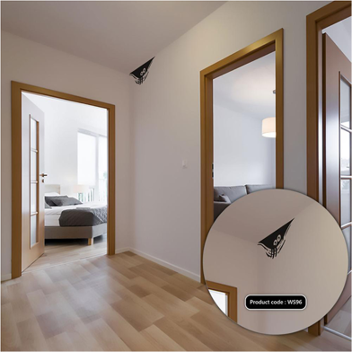 DDecorator Scary Face Vinyl Decals Removable Wall Sticker image